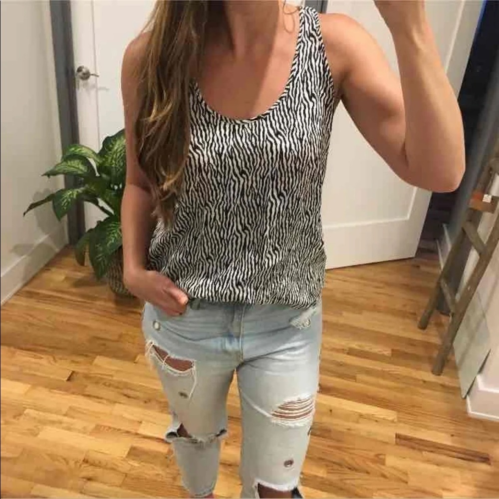 Addison Hart Silk Tank Top